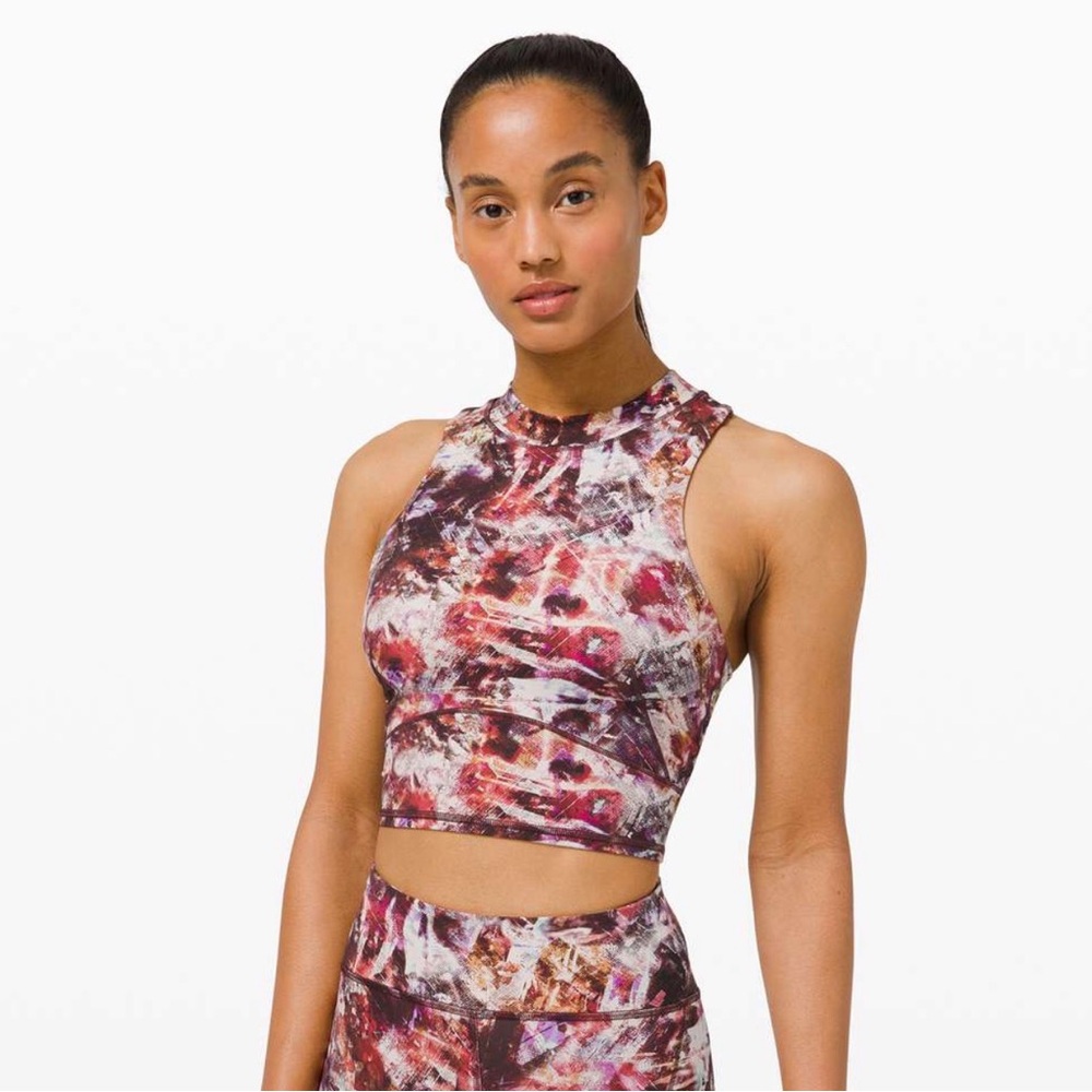 lululemon athletica Multicolor Abstract Crop Top